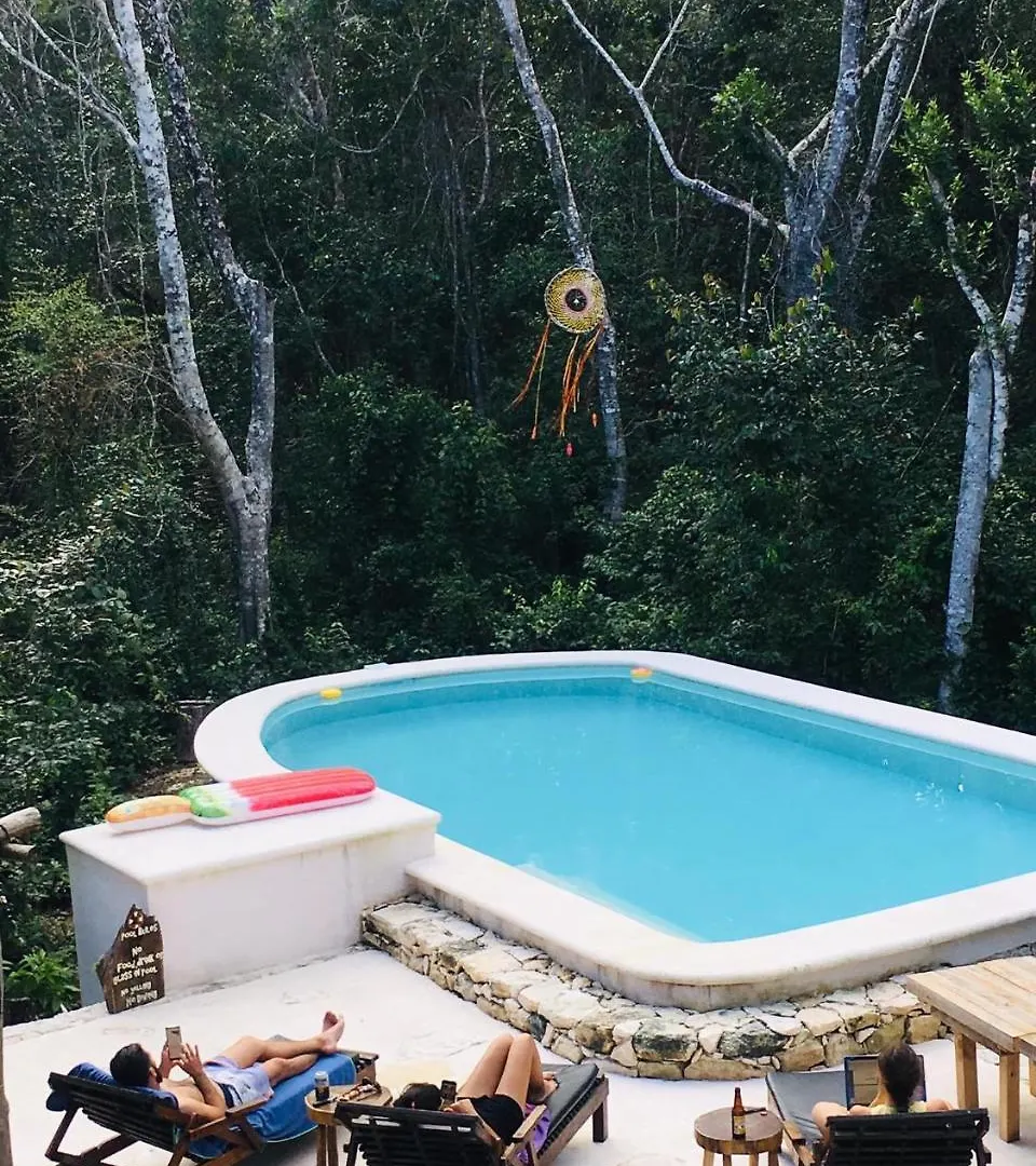 Bed and Breakfast Casa Tzalam Tulum Selva México